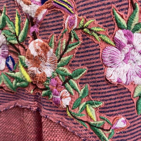 Soft Surroundings Pink Cowl Neck Knit Sweater Dress Size Large Boho Chic - Picture 7 of 10